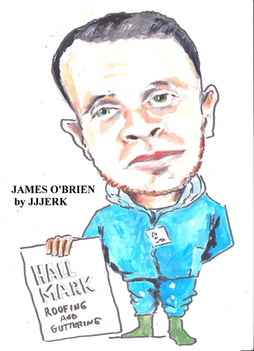 Cartoon: JAMES O BRIAN (medium) by jjjerk tagged james,brien,cartoon,cork,irish,ireland