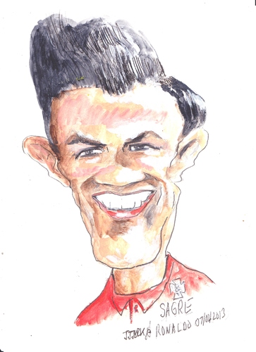 Cartoon: Ronaldo (medium) by jjjerk tagged ronaldo,soccer,portugal,cartoon,caricature,football