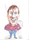 Cartoon: Charley (small) by jjjerk tagged charley,stetascope,doctor,play,cartoon,caricature,ireland,irish,blue,purple,pink