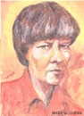 Cartoon: Mary (small) by jjjerk tagged mary red cartoon irish ireland caricature portrait watercolor