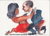 Cartoon: Obama tango (small) by jjjerk tagged obama president michelle wife husband cartoon caricature red united states dance tango