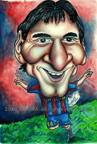 Cartoon: Lionel Messi (medium) by gogna caricaturas tagged messi