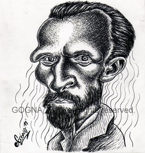 Cartoon: Vincent Van Gogh (medium) by gogna caricaturas tagged van,gogh