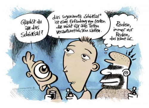 Cartoon: Schicksal (medium) by moritz stetter tagged schicksal