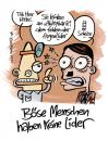 Cartoon: Böse Menschen (small) by moritz stetter tagged hitler