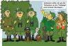 Cartoon: vor der Treibjagd (small) by MiS09 tagged treibjagd,jagd,jäger,natur,dicke,brillen