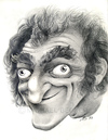 Cartoon: Marthy Feldman (small) by Michael Becker tagged marthy,feldman,comedian,schauspieler,illustration,karikatur