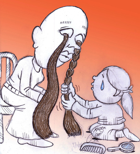 Cartoon: cancer (medium) by Hossein Kazem tagged cancer