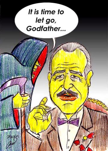 Cartoon: god father (medium) by Hossein Kazem tagged god,father