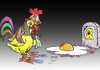Cartoon: Chicken (small) by Hossein Kazem tagged chicken