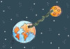 Cartoon: china to moon (small) by Hossein Kazem tagged china,to,moon