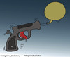 Cartoon: comment (small) by Hossein Kazem tagged comment