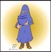 Cartoon: female Afghan students (small) by Hossein Kazem tagged female,afghan,students
