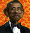 Cartoon: obama (small) by Hossein Kazem tagged obama