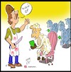 Cartoon: sheep (small) by Hossein Kazem tagged sheep
