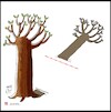 Cartoon: tree shadow (small) by Hossein Kazem tagged tree,shadow
