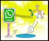 Cartoon: whatsapp to telegram (small) by Hossein Kazem tagged whatsapp,to,telegram