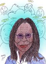 Cartoon: whoopi  in ghost (small) by Hossein Kazem tagged whoopi,in,ghost
