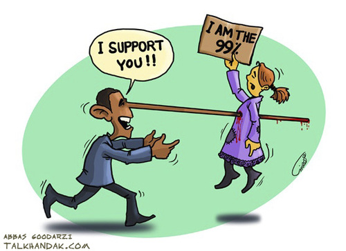 Cartoon: wall st and obama (medium) by goodarzi tagged obama,st,wall,gerle,usa