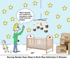 Cartoon: Bulk Buying Mishap (small) by hovermansion tagged bulk,buying,bear,head,mobile,nursery,baby,food