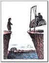 Cartoon: bridge (small) by penapai tagged women