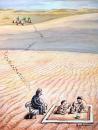 Cartoon: desert (small) by penapai tagged child play sand