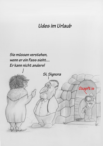 Cartoon: Udes im Urlaub (medium) by philipolippi tagged oktoberfest