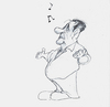 Cartoon: der singende Kellner (small) by philipolippi tagged italien,oper,pizza,pasta,kellner