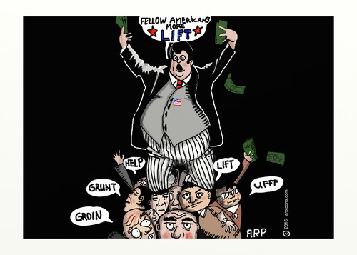 Cartoon: big boss (medium) by tonyp tagged arp,boss,big,money,politics