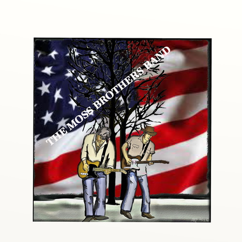 Cartoon: The Moss Brothers cd cover (medium) by tonyp tagged music,arp,tonyp,moss,cartoon,cd