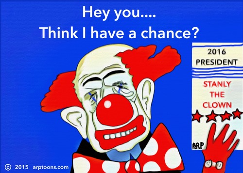 Cartoon: The next Presidential Candidate (medium) by tonyp tagged arp,clown,arptoons