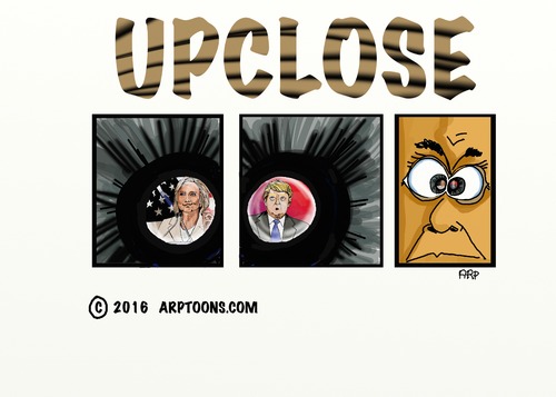 Cartoon: UP CLOSE (medium) by tonyp tagged arp,close,eyes,reflection,politics,usa
