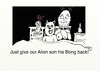 Cartoon: Alien and Sasquatch Family (small) by tonyp tagged arp alien sasquatch and family bed sex