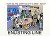 Cartoon: Draft Line in  USA (small) by tonyp tagged arp,enlist,draft,line,arptoons
