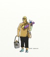 Cartoon: Home from exercising (small) by tonyp tagged arp exercising girl colleen