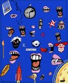 Cartoon: Just Doodling (small) by tonyp tagged arp,doodle,arptoons,mouths,eyes,space