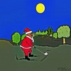 Cartoon: Santa takes a break (small) by tonyp tagged arp arptoons tonyp santa golf