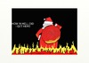 Cartoon: Wrong place (small) by tonyp tagged arp santa fire oops