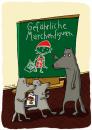 Cartoon: Gefährliche Märchenfiguren (small) by ullmann tagged wolf rotkäppchen märchen schule