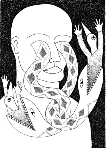 Cartoon: Snake eyes (medium) by baggelboy tagged eyes,snakes