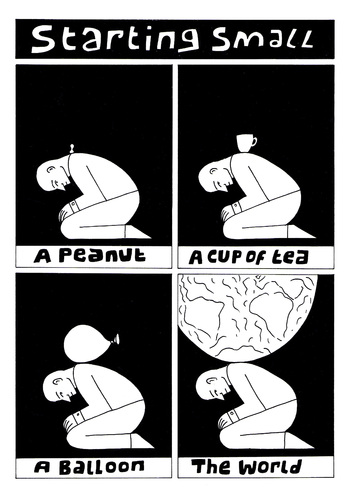 Cartoon: Starting small (medium) by baggelboy tagged comic,balance
