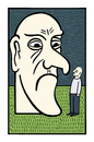 Cartoon: My big head (small) by baggelboy tagged big,small