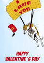 Cartoon: Fliegende Liebe (small) by dogtari tagged whippett,valentines,day,dogtari,daily,cartoon