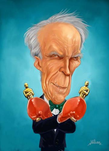 Cartoon: Clint Eastwood (medium) by William Medeiros tagged movie,actor