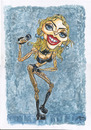 Cartoon: Madonna (small) by William Medeiros tagged music