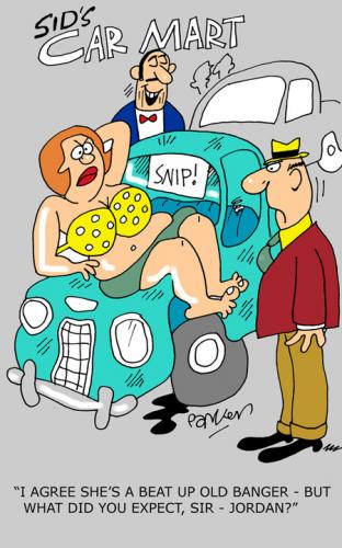 Cartoon: Second hand cars (medium) by daveparker tagged second,hand,cars,jordan