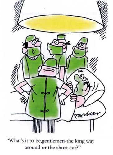 Cartoon: Short cut. (medium) by daveparker tagged operating,theatre,surgeons,operation