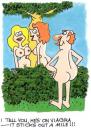 Cartoon: Cheeky one! (small) by daveparker tagged nudists,viagra,elderly,man,