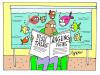 Cartoon: Fishy (small) by daveparker tagged fish,tank,nosey