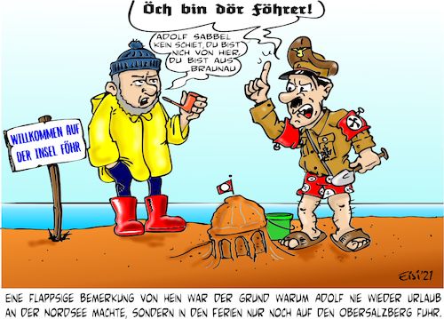 Cartoon: Der FÖHRER (medium) by eisi tagged kalauer,cartoon